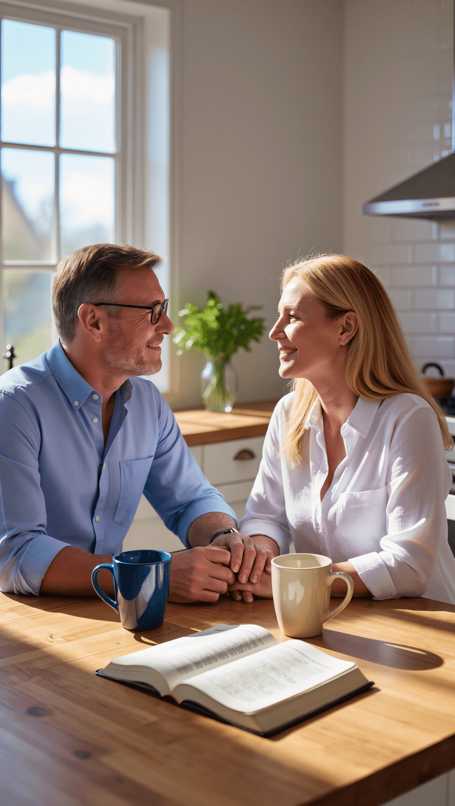 Couple building habits together